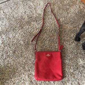 Red coach crossbody